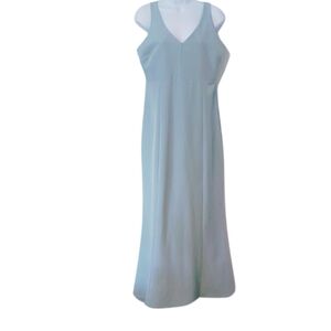 Show Me Your Mumu Silver Sage Large Sleeveless Maxi V Neck Bridesmaids Dress
